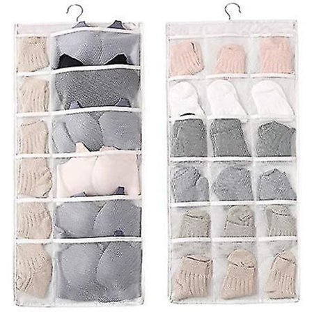 Dobbeltsidig Henge-Oppbevaringsorganisator med Store Dype Lommer