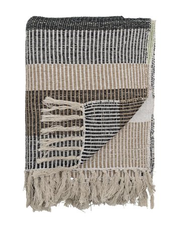 Bloomingville Isnel Pledd Brun Bomull 130x160