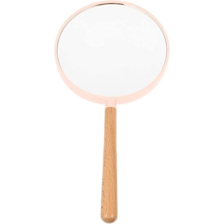 Makeup Håndspejl med Håndtag Forstørringsdobbeltsidet Håndspejl