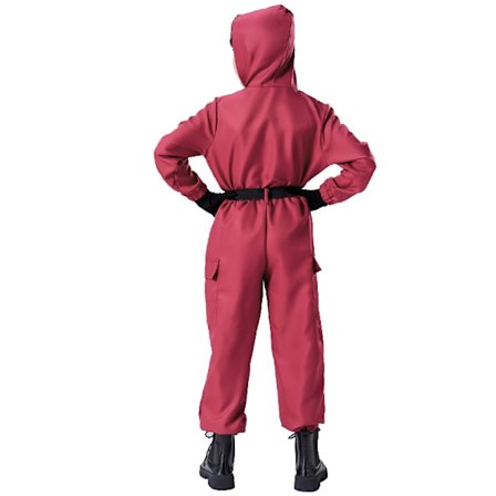 Xbi - Squid Game 2 Barn Tøj med Maske Tøj+maske Tøj+Firkantet Maske