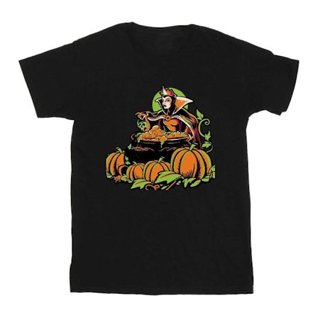 Disney Flickor Evil Queen Skurkar Bomull Halloween T-Shirt 5-6 År