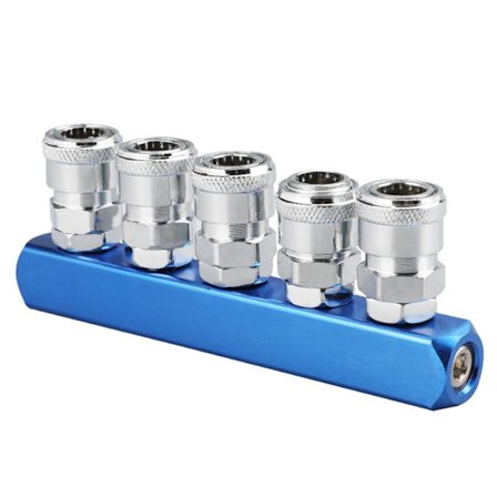 Rund toveis pneumatisk hurtigkobling Rund treveis