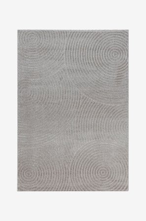 KM Home - Fladvævet tæppe Hawaii - Grå - Fladvævede tæpper - 200X290 - Fra Homeroom