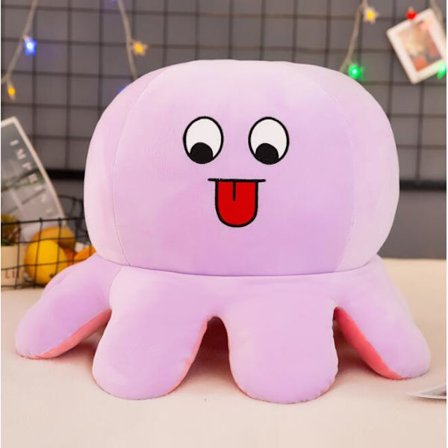 Söt Flip Octopus Doll Double Face Expression Flip Octopus B 60cm B 60cm