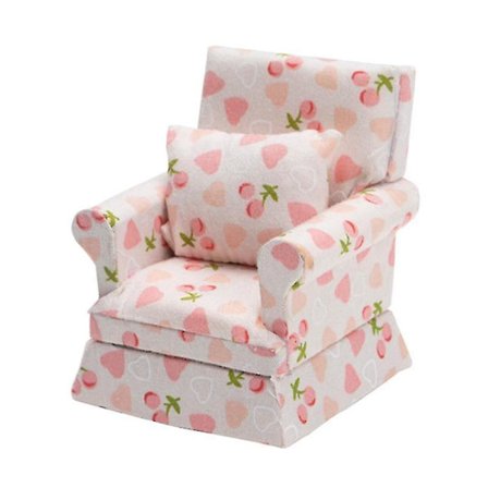 1:12 Skala Miniature Dukkehus Møbler Stof Sofa Enkelt