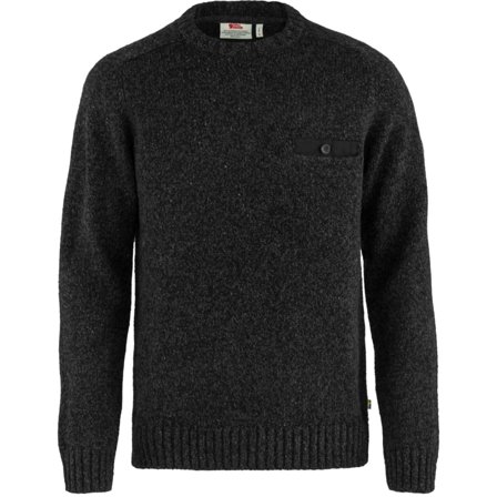 Fjällräven Men's Lada Round-neck Sweater Men long-sleeved sweaters Black S