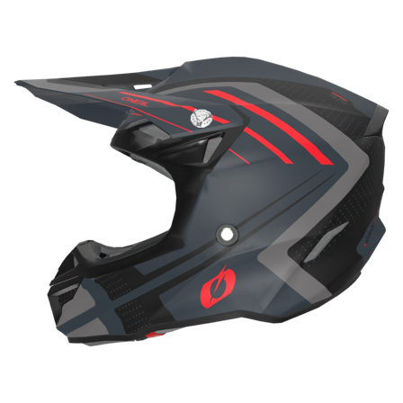 Casco de Cross O'Neal 5SRS Gris/Rojo L