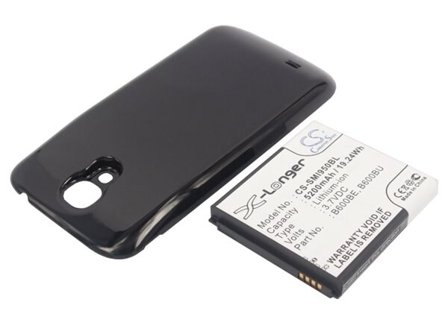 Batteri for SmartPhone, Mobil for Samsung Galaxy S4, Galaxy S4 LTE, GT-I9500 og andre.