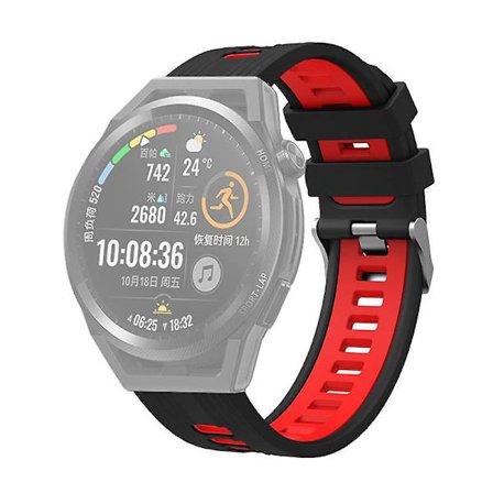 20 mm silikon sportband för Samsung Galaxy Watch6 40/44 mm/Watch 4/5 40/44 mm/5 Pro 45 mm i två färger