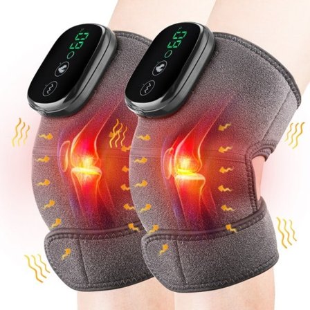 Termisk knä massage elektrisk ben led värme vibration massage terapi armbågsstöd