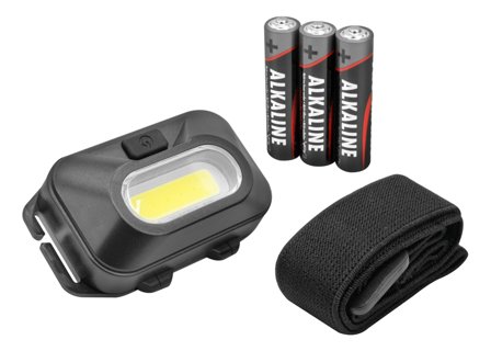 Ansmann HD120B Hodelykt med batteri, 125 lm, Belysning