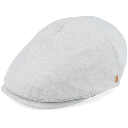 Mayser - Grey flatcap Czapka Z Daszkiem - Sidney Gomera Stone Flat Cap @ Hatstore
