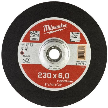 Milwaukee SG 27 Contractor Kapskiva 230x6 mm, Kapa, slipa & polera