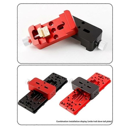 Lille Dobbeltformål Svalehalegrøft Guide Spejl Guide Skinne Skyder Astronomisk Teleskop Tilbehør Sort
