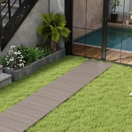 Hagegang 242 cm rullbar – Grå