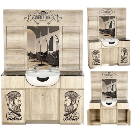 Frisörkonsol spegel biltvättarkonsol