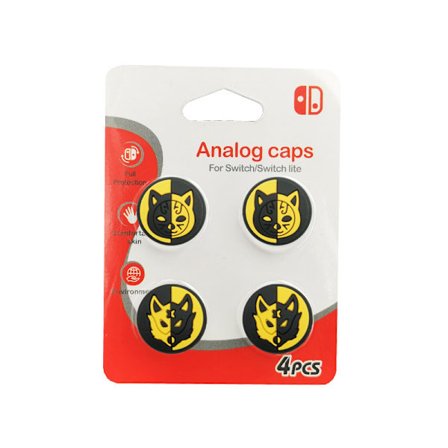 Supercoola tumgreppskåpor för Nintendo Switch / Lite / OLED, Joy-Con-knappstyrspaksskydd Analog ergonomisk keps för NS-kontroller Joy-Con