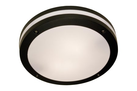 Aneta Lighting RESMO plafond ute, svart, IP44, 2x20W E27
