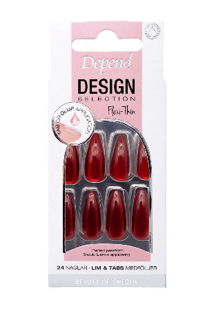 Depend Design Selection Ruby Red Almond Nagellack Unisex Röd 1ST