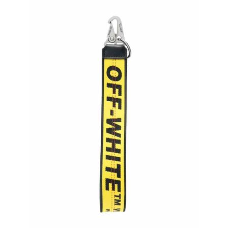 Off White, Keyrings Geel, Heren, Maat:ONE Size