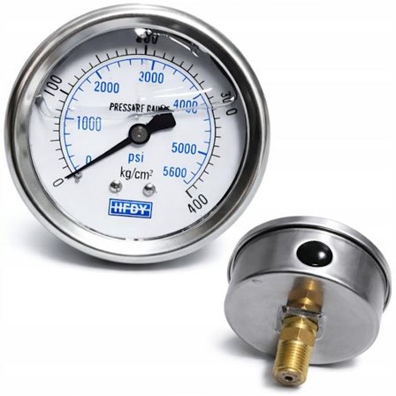 Surge Gauge Pro 400 Manometer – 5600 PSI | Bundgevind 1/4 Tomme | Reservedel til Surge Eco 1800W, WF 1800W