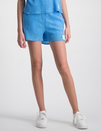 Calvin Klein CRINKLE PAPERBAG SHORTS Blå Shorts Tjej - Kids Brand Store