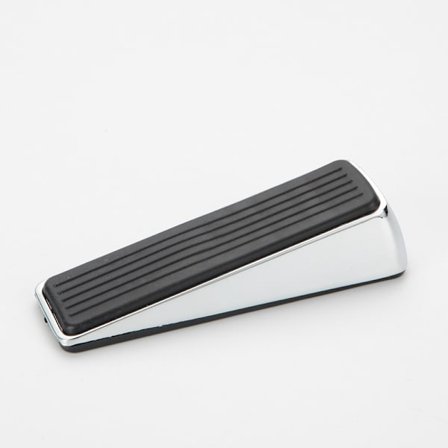 Pakke med 2 Designer Kile i Rustfrit Stål med Gummibase - Dørstopper - Solid Stop, Dørstopper & Gulvbuffer