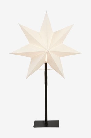 Star Trading - Jalallinen Frozen tähti 55 cm - Valkoinen - Valotähdet - - Homeroom