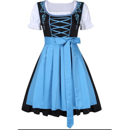 Baijerilainen lasten dirndl-mekko lapsille tytöille Oktoberfestin olutpiika-asu hieno näyttämöesitys juhlamekko-2XL
