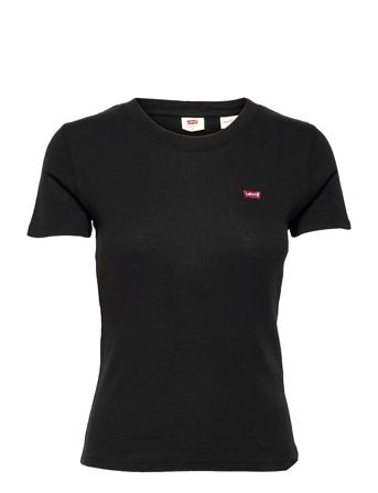 Ss Rib Baby Tee Caviar Black LEVI ́S Women