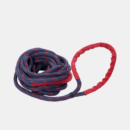 Fortøjningsreb med forstærket øje Robline Palma Elastic, nylon, ekstra elastisk, Ø12 mm, 10 meter, blå/rød
