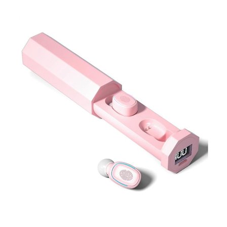A7 Langattomat Bluetooth 5.0 Kuulokkeet In-Ear TWS Urheilu Vedenpitävät Pelimusiikki Melunvaimennus Kosketus Magneettiset Korvatulpat F9C(Pink)