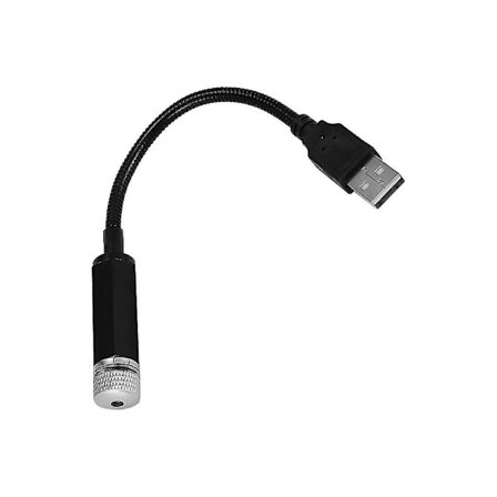 Stjernehimmel-taklampe til bil med USB-grensesnitt, LED-skjerm, romantisk