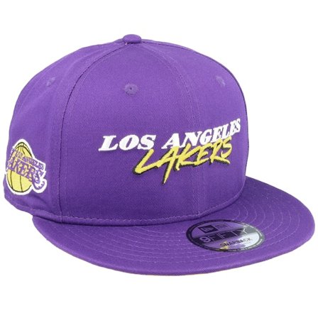 New Era - Púrpura snapback Gorra - Los Angeles Lakers Script Team 9FIFTY Purple Snapback @ Hatstore