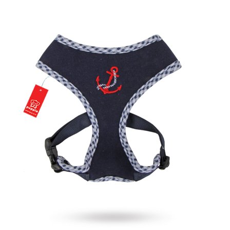 Puppia - ATTICUS Navy - Hundsele LARGE - Hundsele