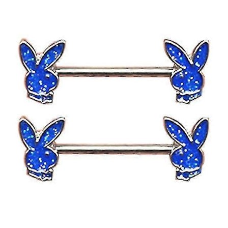 1 Par Søde Kanin Brystvorte Piercing Ringe Rustfrit Stål Bar Brystvorte Piercing Tegneserie Kanin Bryst Stud Krops Smykker