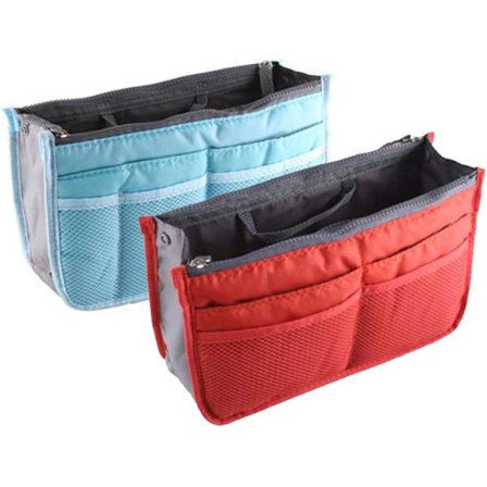 Set med 2 påsar för förvaring inuti handväska eller väska