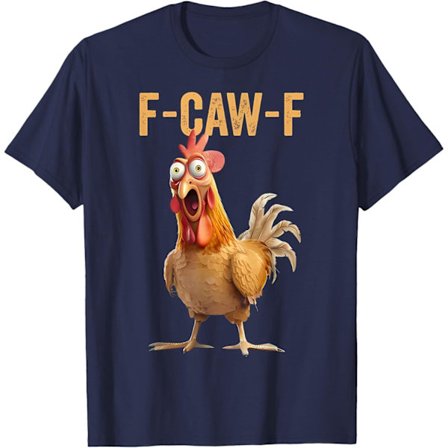 Rolig T-shirt med kycklinghumor F-Caw-F