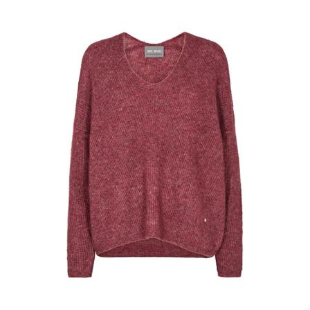 MOS Mosh Round-neck Knitwear , Rood , Dames , Maat: S Truis
