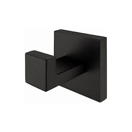 304 Rustfritt Stål Svart Håndklekrok Moderne Krom Luksus Firkantet Baderomstilbehør OTF