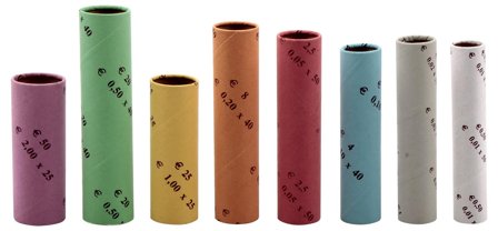 Olympia Papier-Münzhülsen, 10er Set