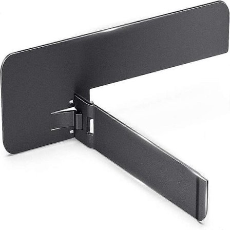 Tyndt telefonstativ, ultratyndt støtteben til mobiltelefoncover, bordstativholder tilbehør til enhver mobiltelefon - Sort