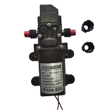 Vandmembran Selvansugende Pumpe 6 Liter/min (6 L/Min) 9 Bar Ny RV Marine 12 Volt DC 12 V Behov for Fersk