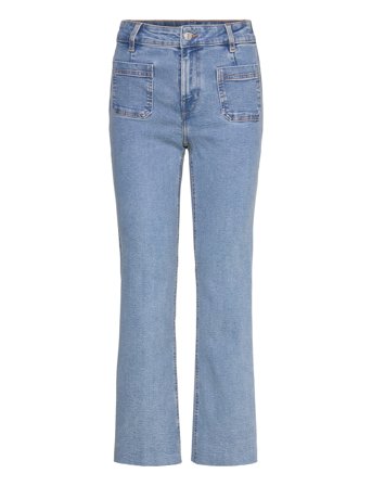 Mango | Flared Cropped Jeans With Pockets | 38