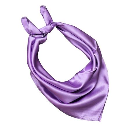 Dame Solid Farvet Wrap Sjal Modetilbehør (Lyselilla) Lilla 60X60cm Purple 60X60cm