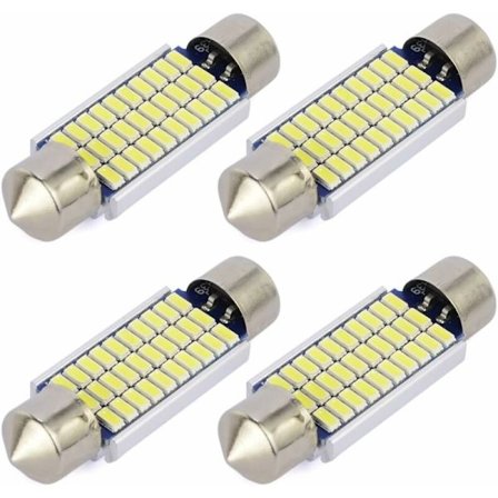 4 stk. C5W LED Anti Error Hvid 41mm 3014 Pærer 30SMD Festoon Dome Bil Indvendig LED Lys 211-2 578 DC 12V 6000k KLB