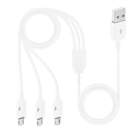 Joustavat Micro USB -jakajakaapelit Micro USB -laitteille tiedonsiirtoon ja lataukseen
