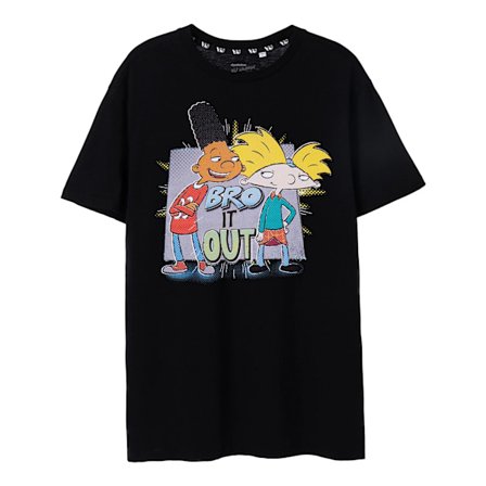 Hey Arnold! Herr T-shirt med kort ärm för män 3XL Svart