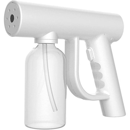 Desinfektions-tågepistol, 300 ml kapacitet Elektrisk sprøjte, Genopladelig håndholdt desinfektions-sprøjte - Hvid