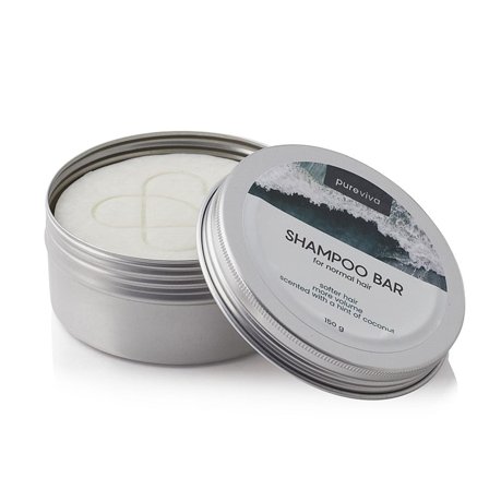 Pureviva Shampoo Bar & Case - Normal hair 150 g, Hår, Shampoo, Hårshampoo